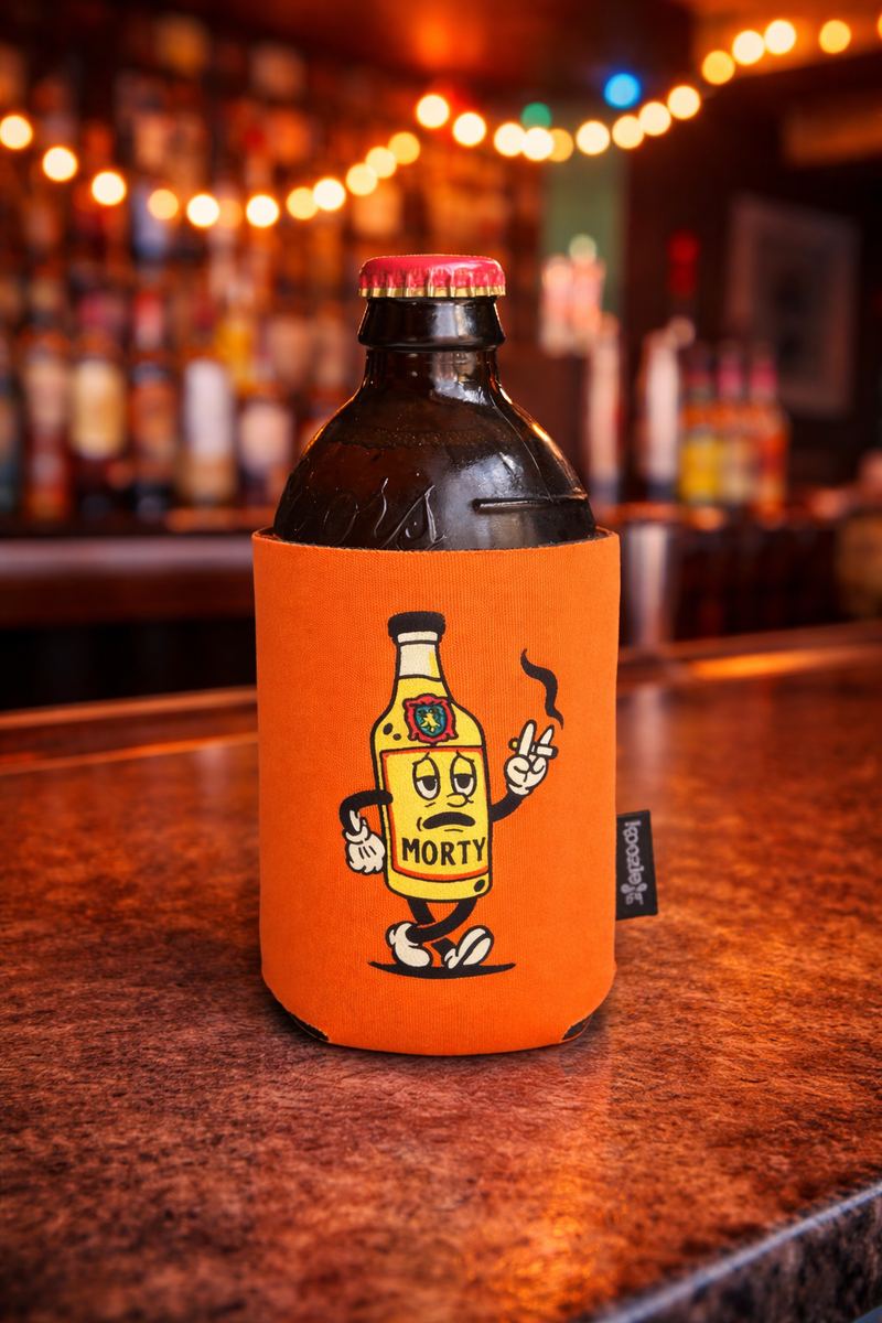 Morty koozie — design teaser, full reveal at drop
